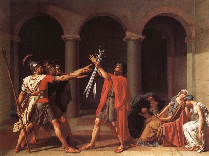 Jacques-Louis David The oath of the Horatii Norge oil painting art